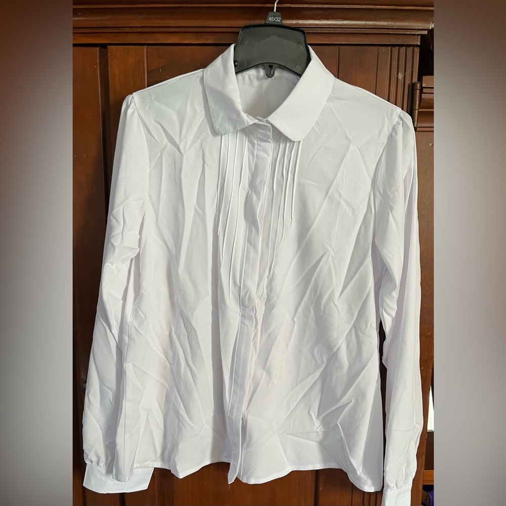 White button blouse